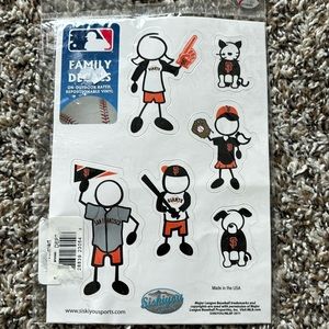 SF Giants family decals stickers